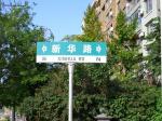 無頭的新華路牌已經移植新頭