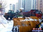 營口市:環(huán)衛(wèi)部門搬雪山